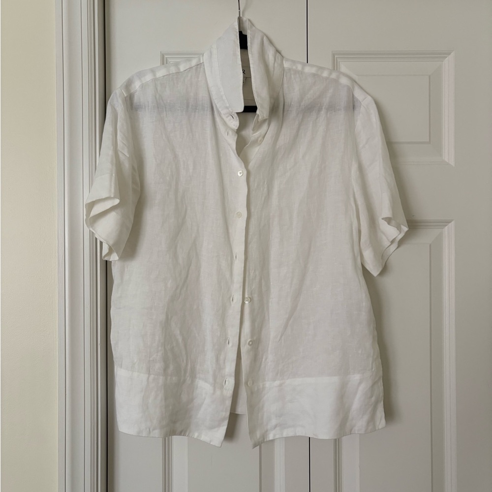 Banana Republic - The Boxy Crop Linen Shirt
